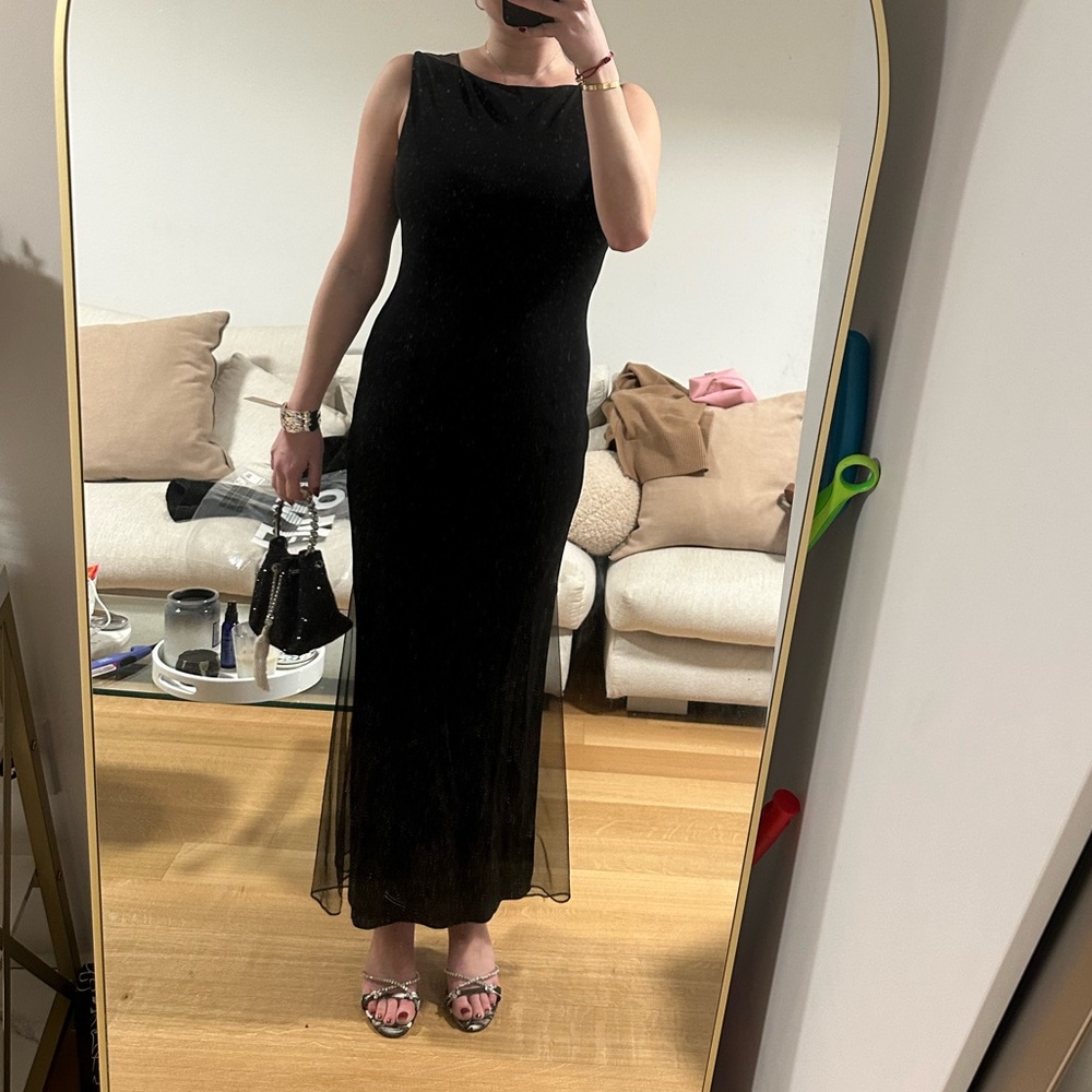 Helmut lang Black Evening Dress
